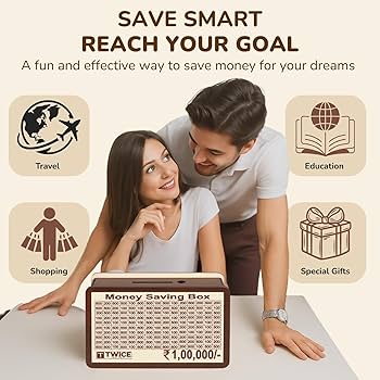 Money saving stylish piggy bank